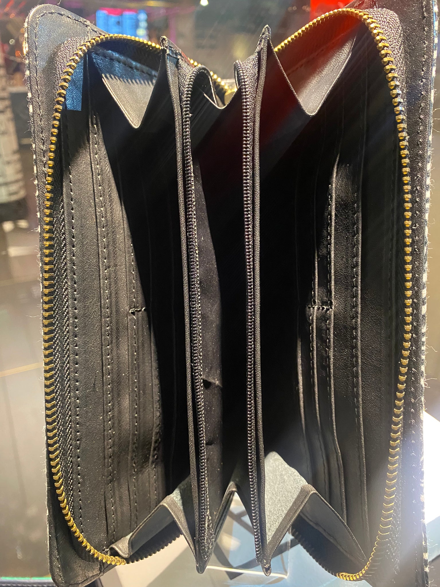 Wallet with genuine leather